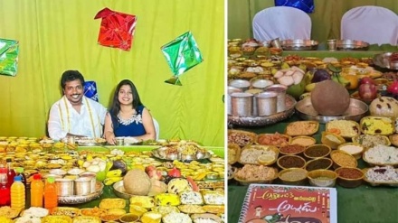  د خسر کورنۍ خپل زوم ته په مېلمستیا کې ۳۷۹ ډوله خواړه چمتو کړل