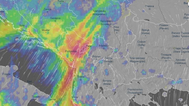 Sot, erë dhe stuhi, reshje shiu dhe në zonat malore, dëborë 