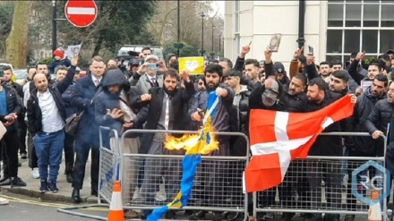 قرآن پاک کی بے حرمتی کے خلاف لندن میں مظاہرہ 
