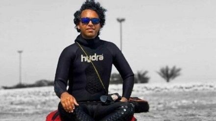 Gevvasekî îranî rekora ragirtina bêhnê li asta cîhanê tomar kir