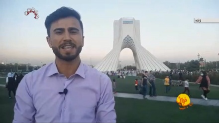 گزارش احسان عزیزی از میدان آزادی تهران 