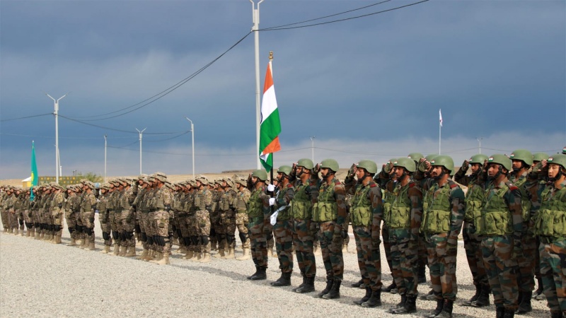 ہندوستان اور قزاقستان کی مشترکہ فوجی مشقیں