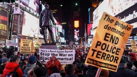 امریکہ میں سیاہ فام شہری کے قتل کے خلاف احتجاج