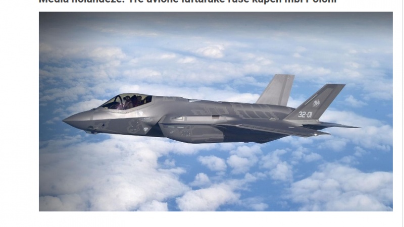  Media holandeze: Tre avionë luftarakë rusë kapën mbi Poloni 