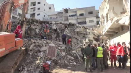 شام کے زلزلے زده علاثوں میں ایران کی امدادی کاروائیاں