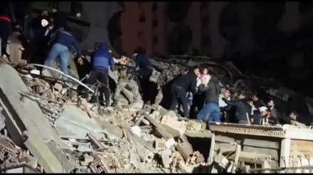 زلزله شدید در مرز ترکیه و سوریه 