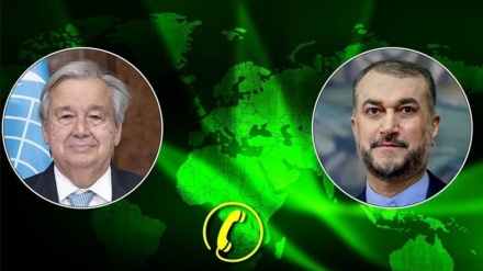 ایرانی وزیرخارجہ کی یواین سیکرٹری جنرل سے گفتگو