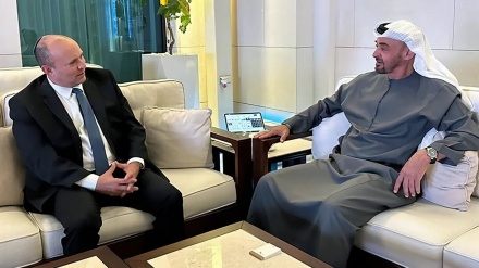 سابق صیہونی وزیر اعظم کی عرب امارات کے امیر سے ملاقات