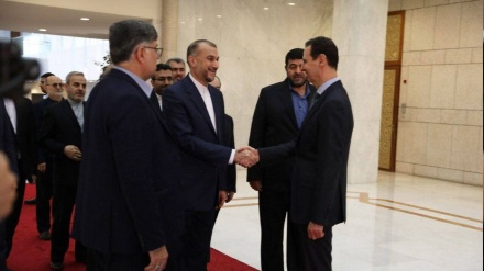 وزیر خارجہ ایران کی شام کے صدر سے ملاقات اور گفتگو (ویڈیو)