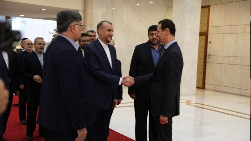 وزیر خارجہ ایران کی شام کے صدر سے ملاقات اور گفتگو (ویڈیو)