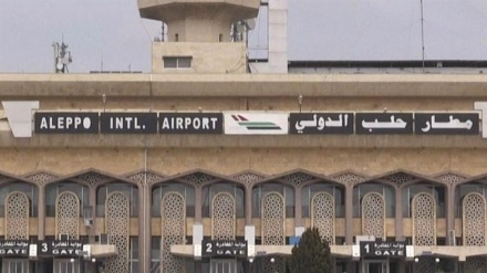 حلب کے ہوائی اڈے پر صیہونی حملے کی مذمت 