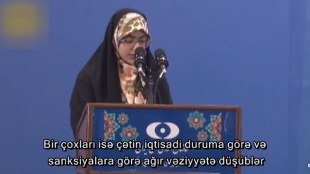 şəhid Daryuş Rzayinejadın qızı, Qrossinin qarşısında Qərbin İran xalqına göstərdiyi təzyiqdən