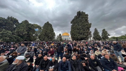 مسجد الاقصی: نماز جمعہ میں دسیوں ہزار فلسطینیوں کی شرکت