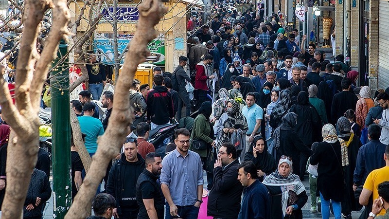 تہران کا مرکزی بازار ہجری شمسی سال کے آخری ایام میں