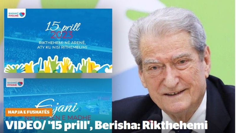 '15 prill', Berisha: Rikthehemi në ‘Arenë’, aty ku nisi Rithemelimi 