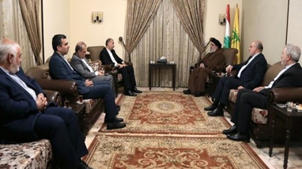 وزیر خارجہ ایران کی حزب اللہ لبنان کے سربراہ سید حسن نصر اللہ سے ملاقات