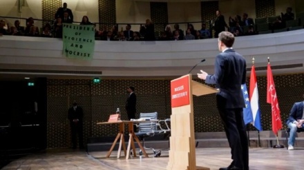 ہالینڈ کے باشندوں نے فرانسیسی صدر کو تقریر سے روک دیا