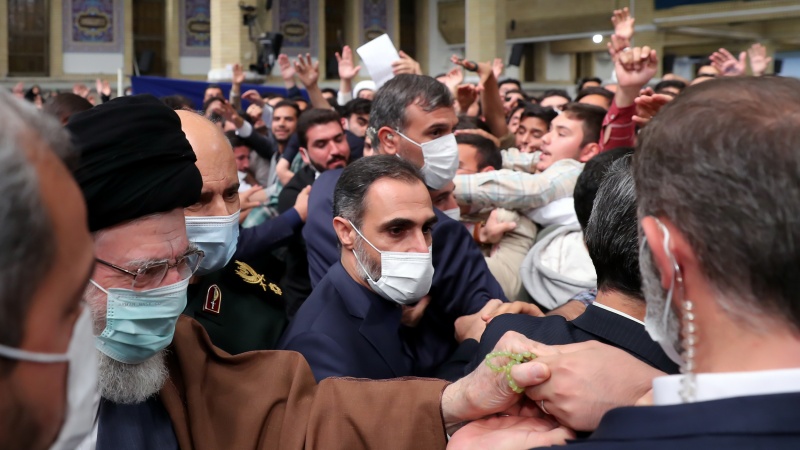  دیداری ڕەمەزانیی خوێندکاران لەگەڵ ڕابەری مەزنی شۆڕشی ئیسلامی