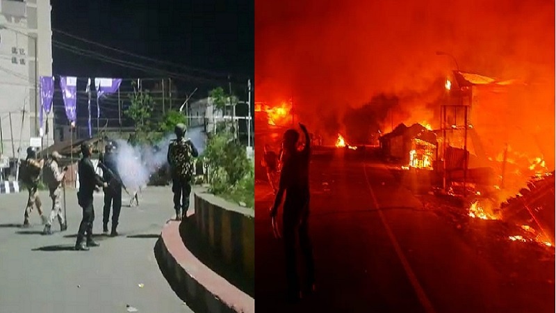ہندوستان: ریاست منی پور میں تشدد، کئی عبادت گاہیں نذر آتش، فوج طلب، کرفیو نافذ