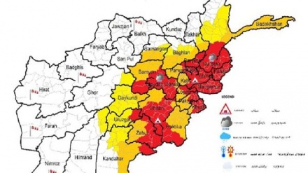 د افغانستان په ۱۸ ولایتونو کې به په راتلونکو دوه ورځو کې سخت باران ووریږي