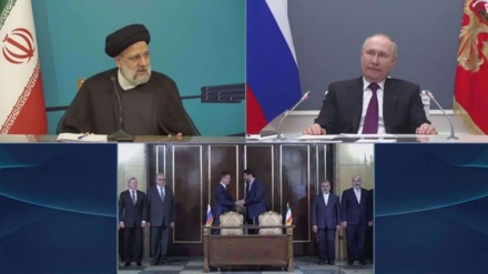 رشت آستارا ریلوے لائن منصوبے کا معاہدہ ایران و روس تعاون کی راہ میں اہم قدم ، صدر رئیسی 