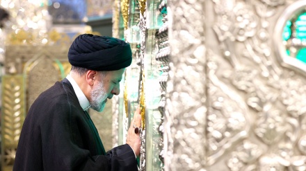 روضۂ حضرت زینب (ع) پر صدرِ ایران کی حاضری (ویڈیو+تصاویر)