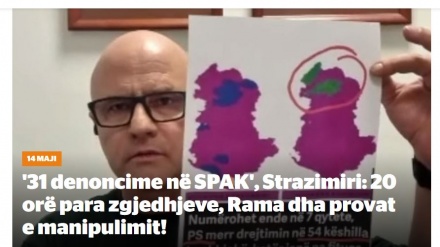 '31 denoncime në SPAK', Strazimiri: 20 orë para zgjedhjeve, Rama dha provat e manipulimit! 