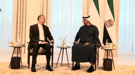 امارات کی حکومت کے سربراہ سے امیر عبداللہیان کی ملاقات +ویڈیو