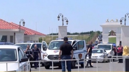 دہشت گردوں کے ٹھکانے پر البانیہ کے سیکورٹی اہلکاروں کا چھاپہ+ ویڈیو