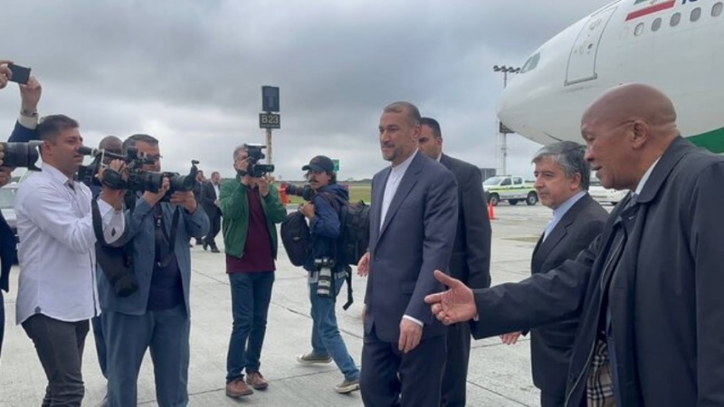وزیر خارجہ امیرعبداللہیان کیپ ٹاؤن پہنچ گئے