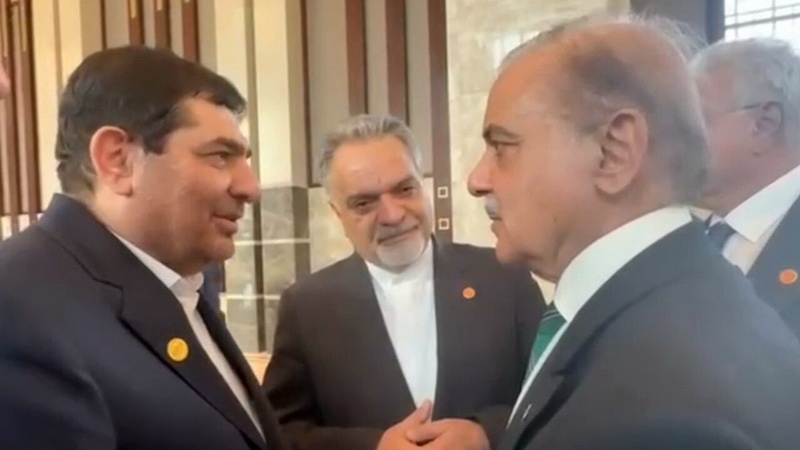 پاکستان کے وزیر اعظم اور ایران کے نائب صدر کی ملاقات  