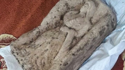 کشف یک مجسمه‌ سنگی با قدمت تاریخی در ولایت کاپیسا