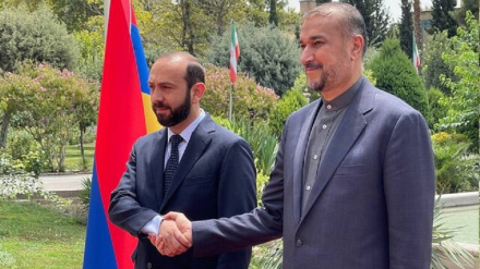Əmir Abdullahian Ermənistanın xarici işlər nazirini qarşılayıb 