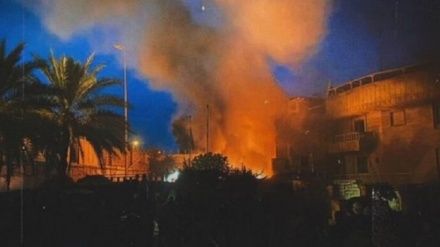 سفارت سوئد در عراق به آتش کشیده شد