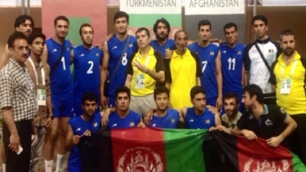 حضور تیم ملی والیبال افغانستان در ایران برای شرکت در مسابقات 