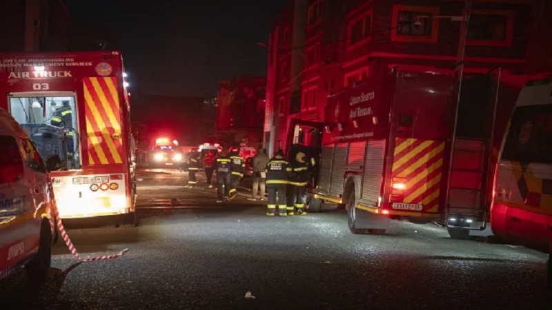 جوہانسبرگ میں پانچ منزلہ عمارت میں آگ، 73 افراد ہلاک