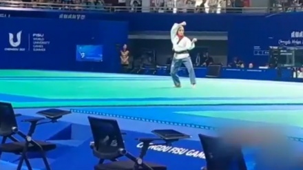 İranlı qadın taekvondoçu Dünya Universiada Oyunlarında bürünc medal qazanıb