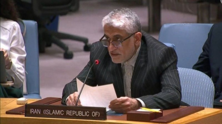 وریاییدانی باڵوێزی ئێران لە ڕێکخراوی نەتەوە یەکگرتوەکان سەبارەت بە مەترسی چەکە ناڤۆکیەکانی ڕژیمی زایونی