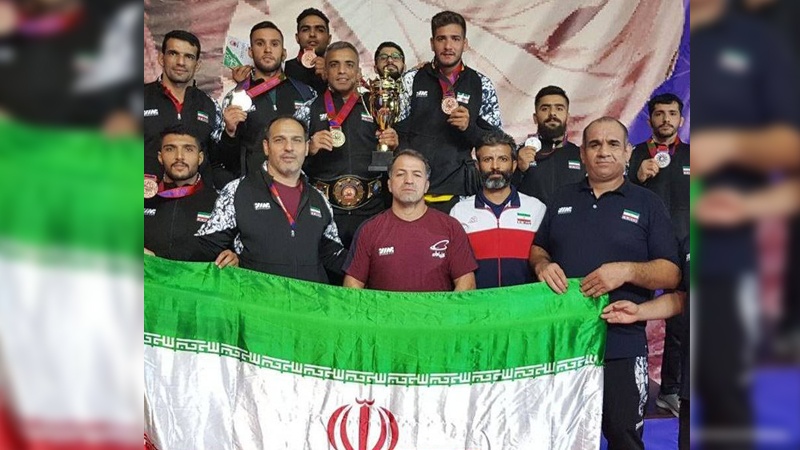 İranın eşitmə qabiliyyəti olmayan güləşçiləri dünya ikincisi oldular