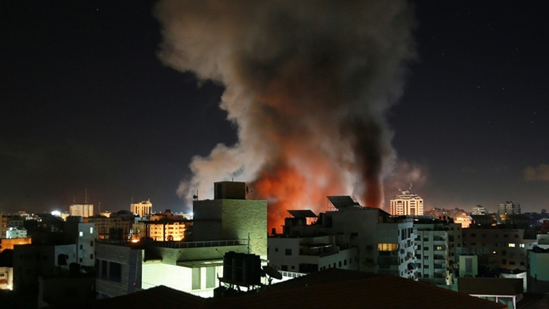 غزہ پر اسرائیل کا میزائلی حملہ