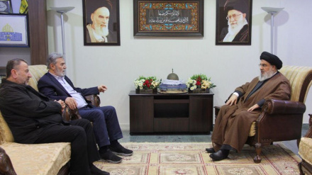 دیدار رهبران مقاومت فلسطین و دبیر کل حزب الله