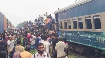 بنگلہ دیش میں درد ناک ٹرین حادثہ، 20 افراد کی موت