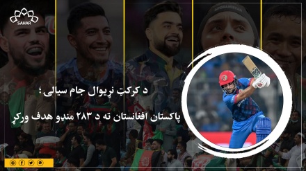 د کرکټ نړیوال جام سیالۍ؛ پاکستان افغانستان ته د ۲۸۳ منډو هدف ورکړ