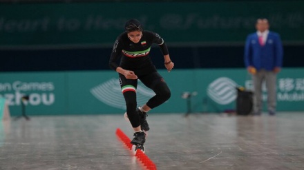 ہینگزوایشیائی گیمز: اسکیٹنگ میں عالمی ریکارڈ ایرانی خاتون کھلاڑی کے نام