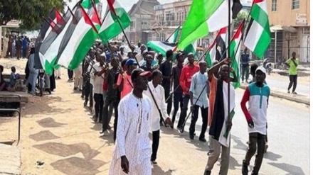 صیہونیوں کے مظالم کے خلاف نائیجریا میں مظاہرے (ویڈیو)