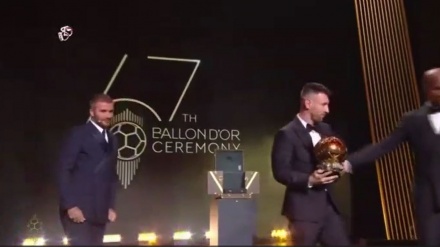 تصاحب هشتمین توپ طلا توسط مسی