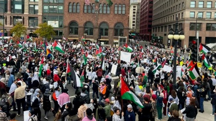 واشنگٹن اور نیویارک کے بعد لاس اینجلس کےعوام بھی فلسطینیوں کی حمایت میں  سڑکوں پر نکل آئے