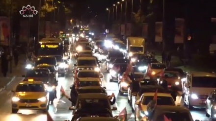 Türkiyədə Fələstinə dəstək yürüşü keçirildi