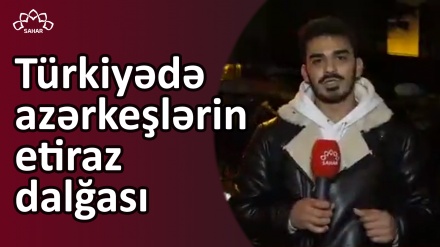 Türkiyədə İsrail səfirliyi önündə futbol azərkeşləri kütləvi aksiya keçirdi