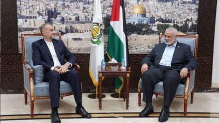 دوحہ میں حماس کے سربراہ کی ایرانی وزیرخارجہ سے ملاقات 